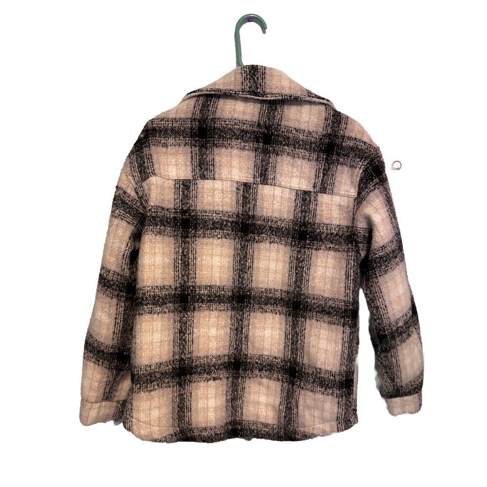 Fashion Nova Plaid Oversized Shaket Jacket Size Medium - Picture 4 of 4